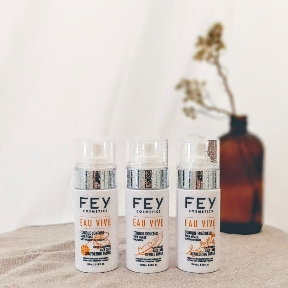 EAU VIVE Facial Toning Lotions Featured by Billie magazine