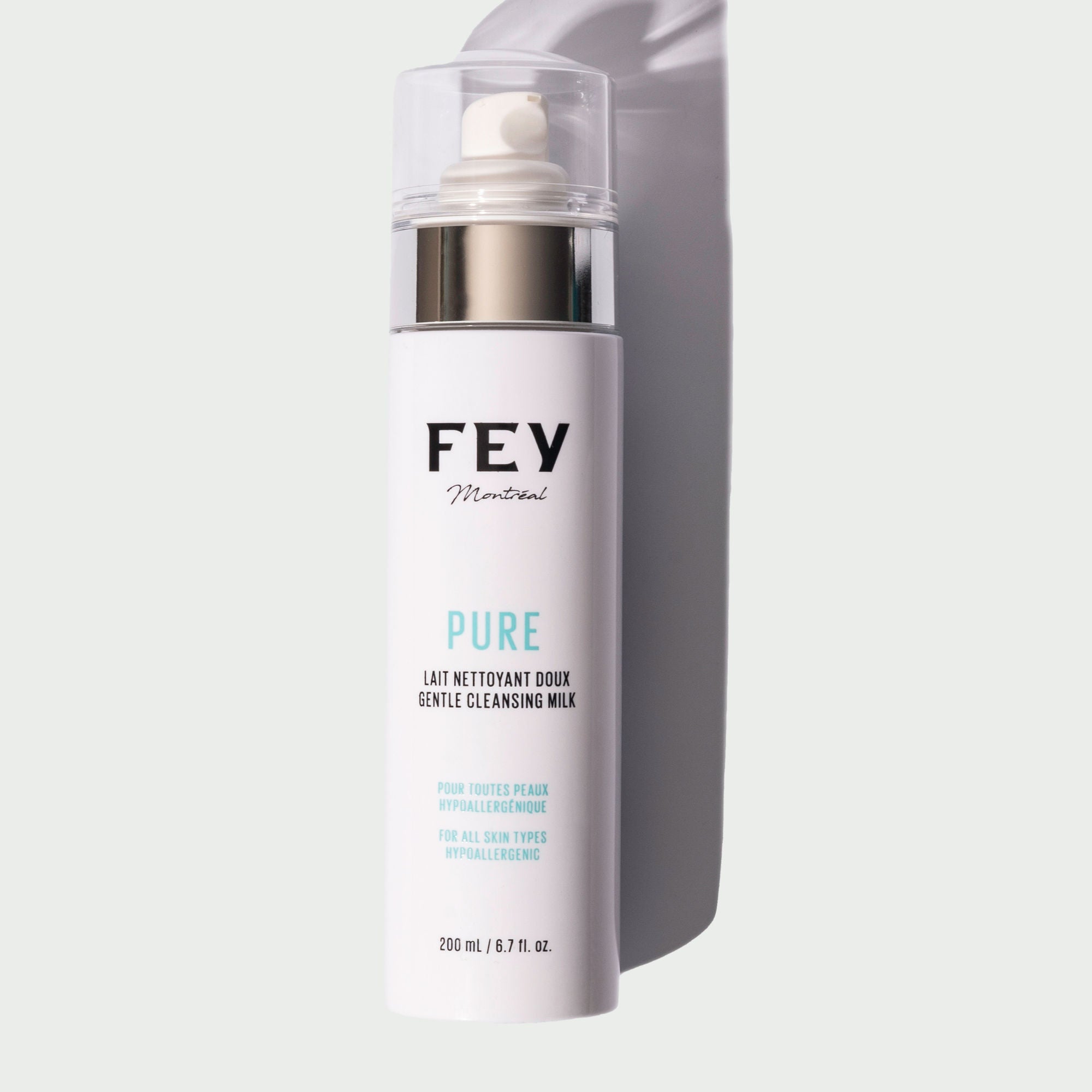 PURE Vegan & Natural Facial Cleansing Milk | FEY Cosmetics | PURE nettoyant doux pour le visage naturel et vegan