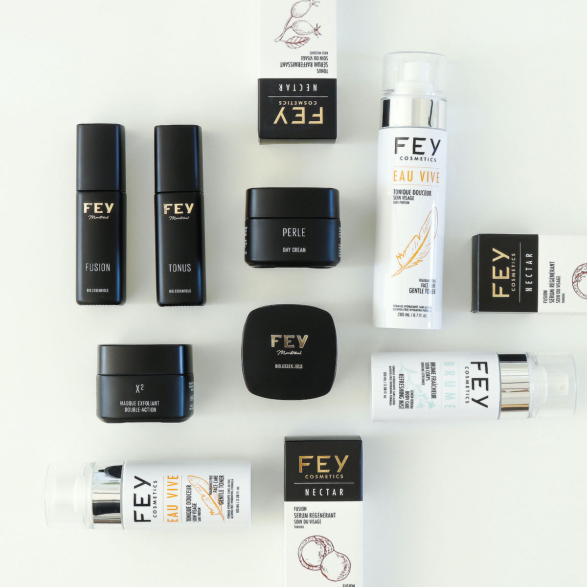 All Products Range - FEY Cosmetics - Gamme de produits