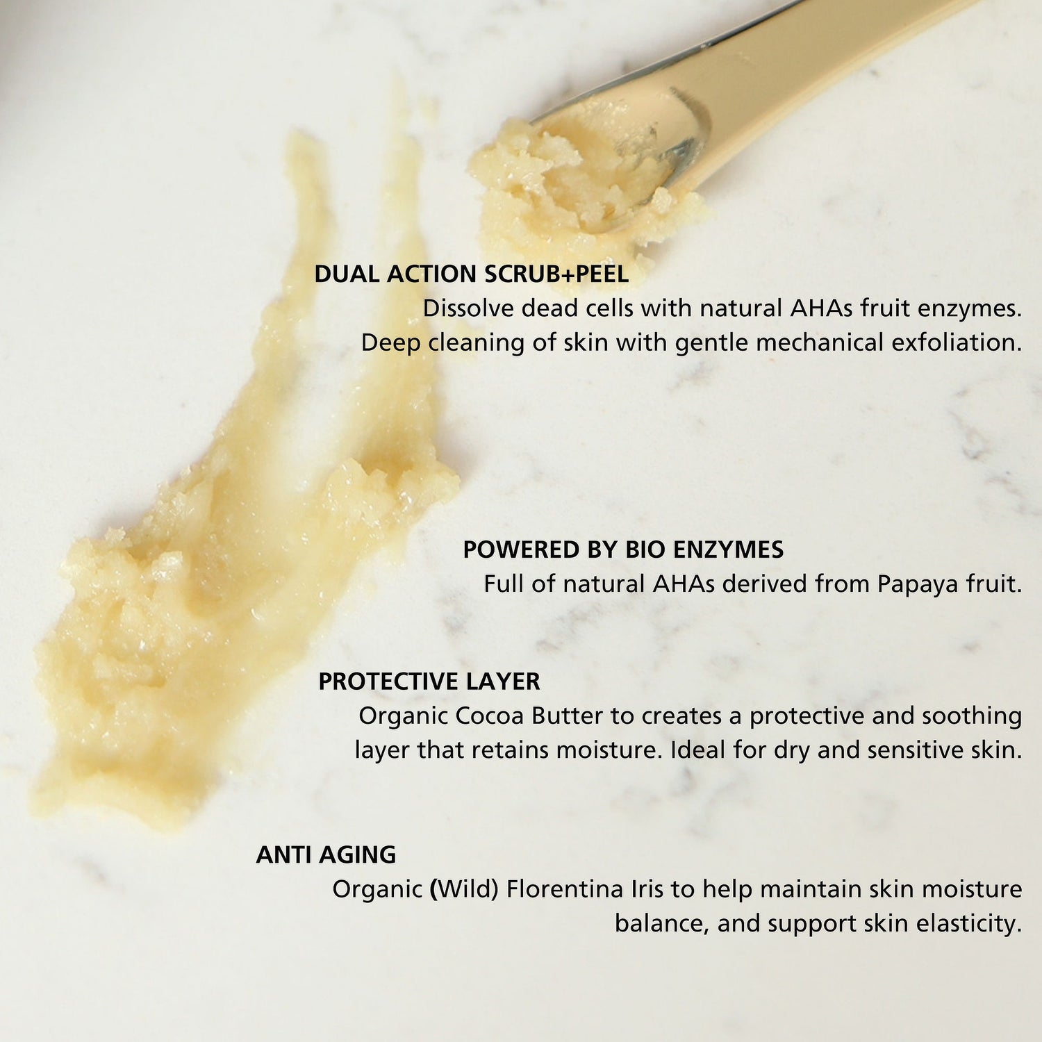 X2 Gentle dual action exfoliating mask - Advantages
