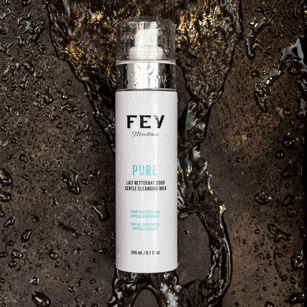 PURE Vegan &amp; Natural Facial Cleansing Milk | FEY Cosmetics | PURE nettoyant doux pour le visage naturel et vegan - lifestyle